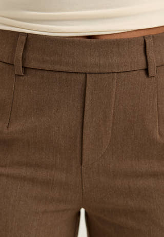 Objlisa MW Wide Pant Brown