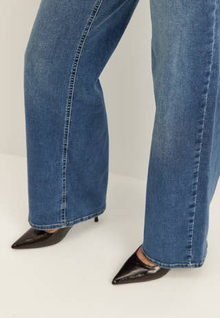 Onlmadison Blush HW Wide Denim