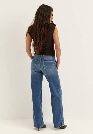 Onlmadison Blush HW Wide Denim