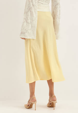 Yaspella High Waist Midi Skirt