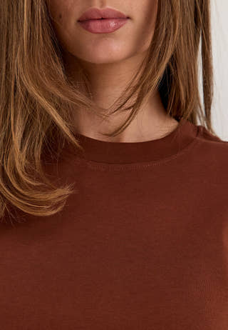 Slfessentail Boxy Tee Red