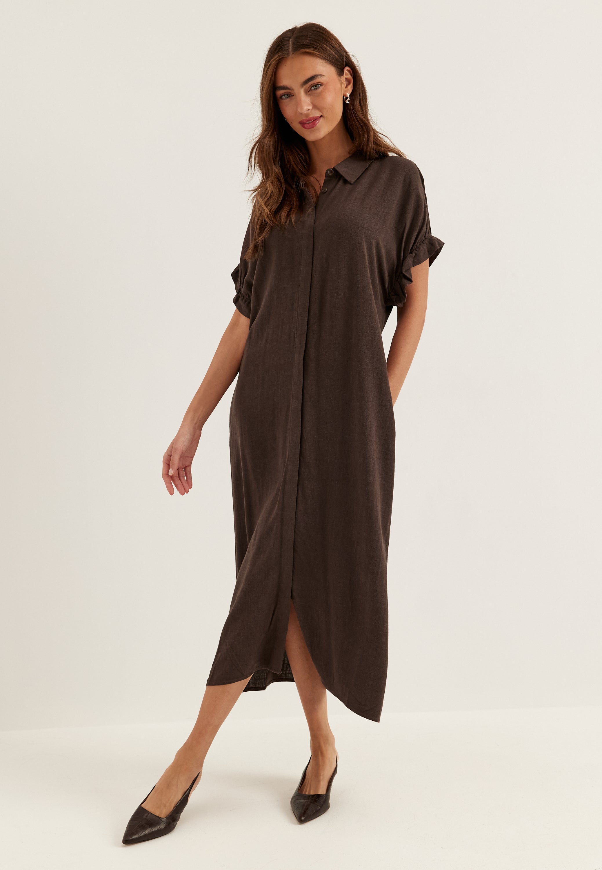 tiana brown dress Dress Tiana Brown // ba&sh US