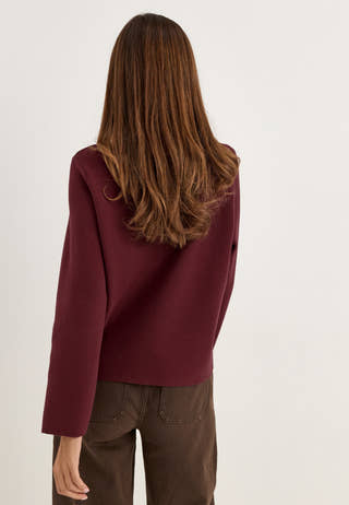 OBJREYNARD O-NECK PULLOVER Red