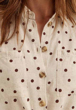Pcpia Ss Tie Shirt Wvn Noos