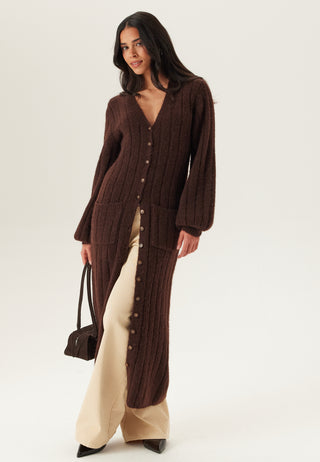 Strikket Cardigan Kjole