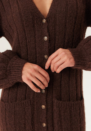 Strikket Cardigan Kjole