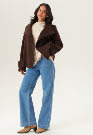 High Neck Short Coat