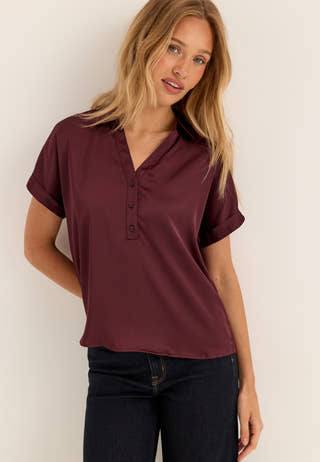 Vienna Ravenna S/S Top Red