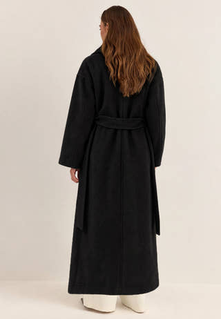 Objclara Oversize Wool Coat Black