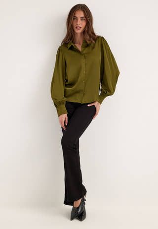 Vienna Ravenna L/S BALLOON SHIRT Green
