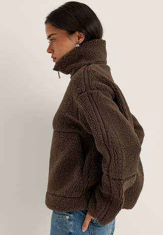 Onlaspen Life Teddy Jacket Brown