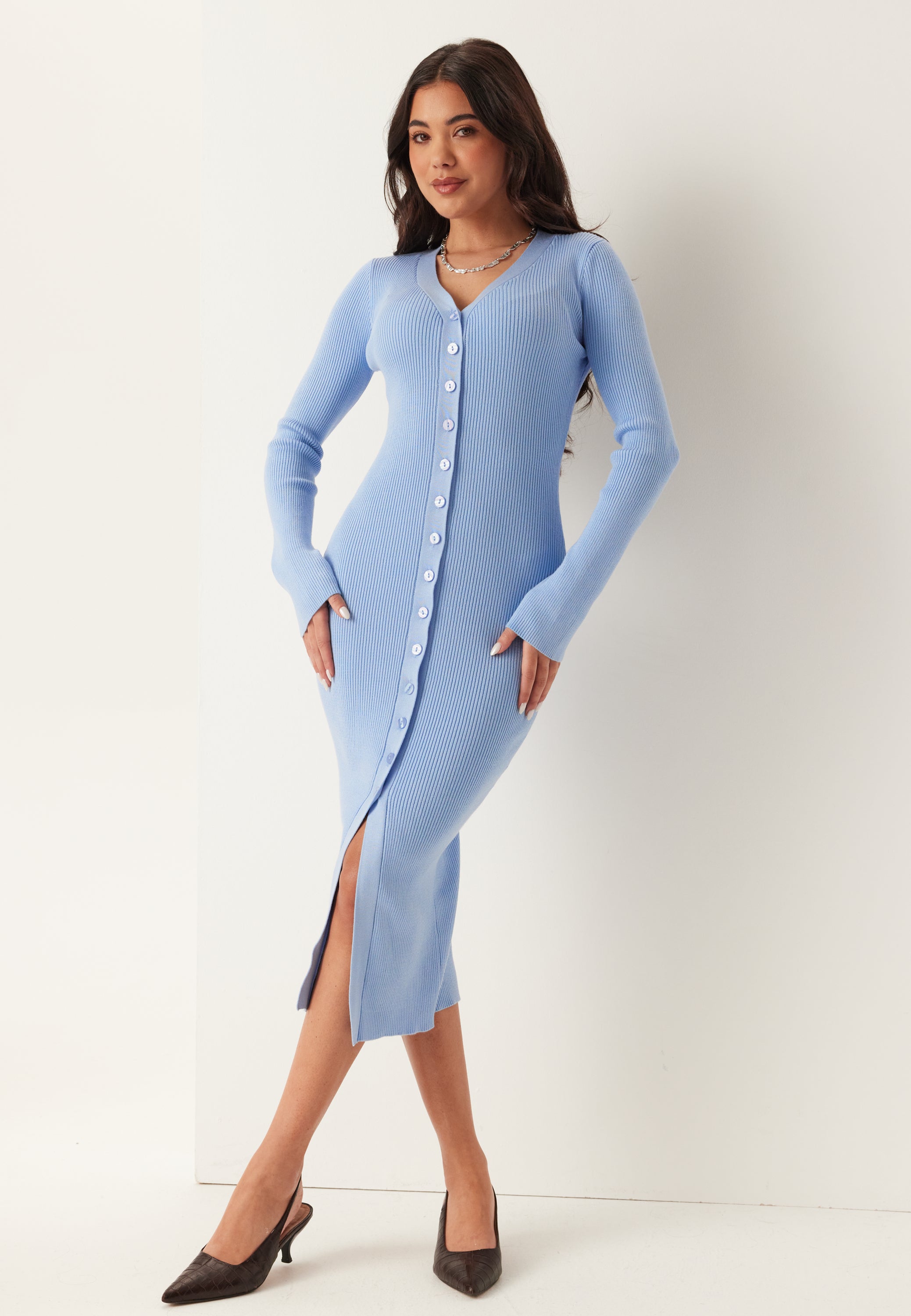 Strikket Cardigan Kjole