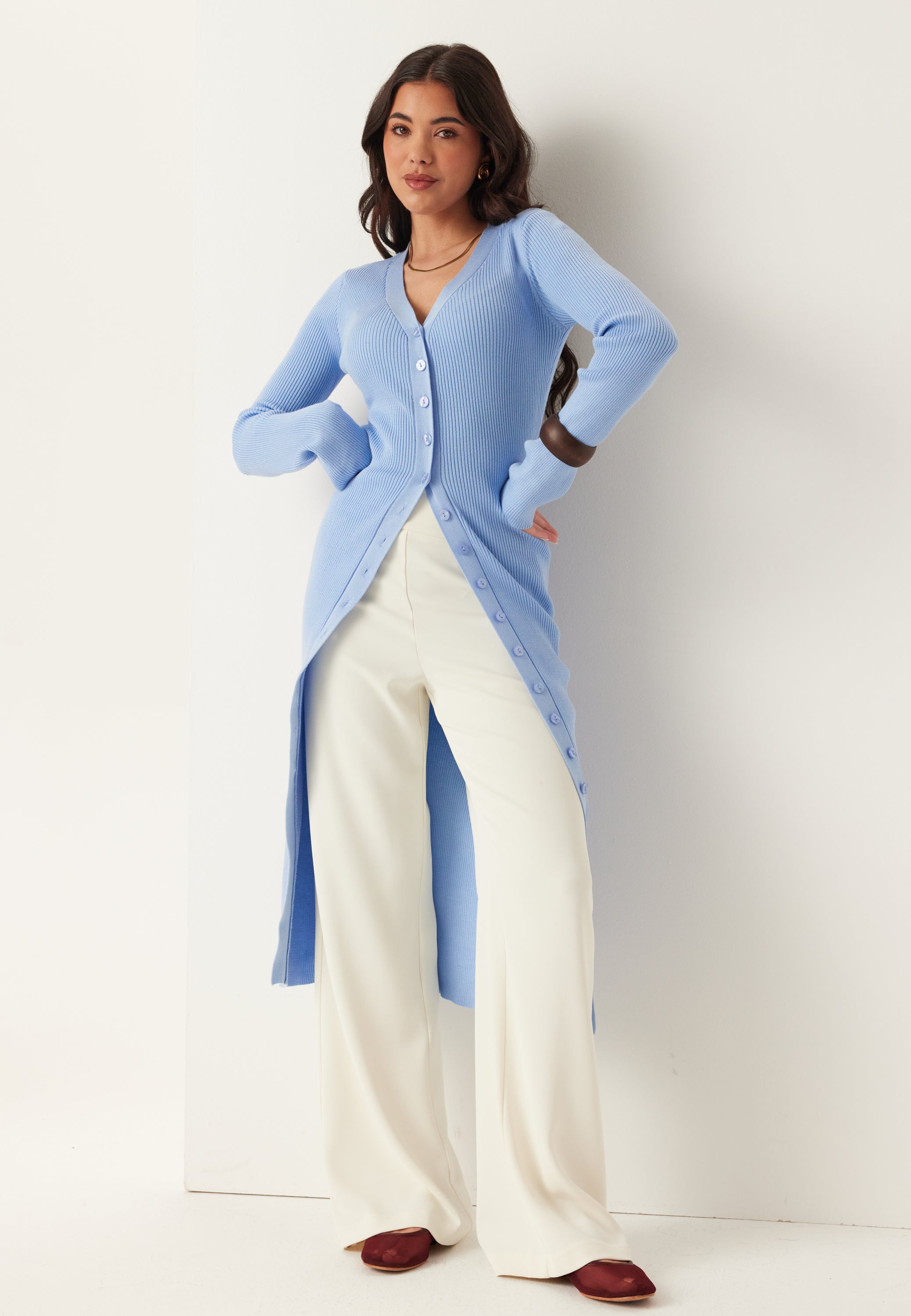 Strikket Cardigan Kjole
