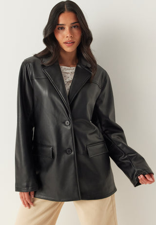 PU Blazer Jacket