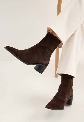 Fay Suede Boot Brown