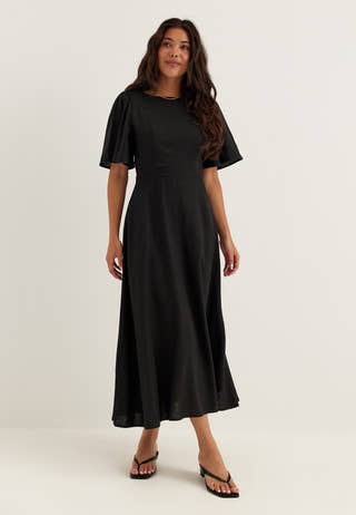 Linen Midi Dress