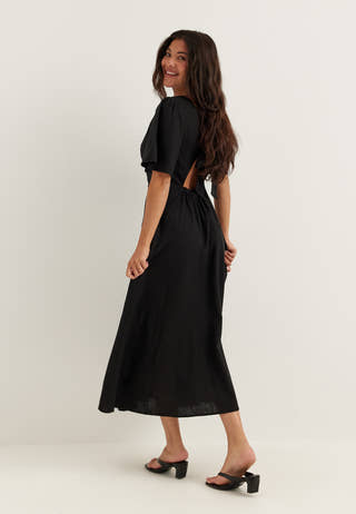Linen Midi Dress