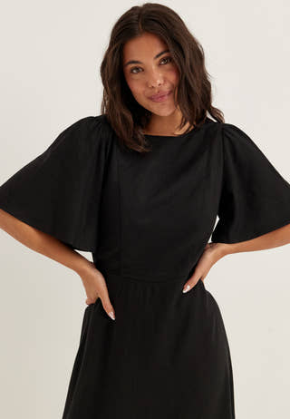 Linen Midi Dress