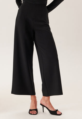 High Wide Cropped Trousers