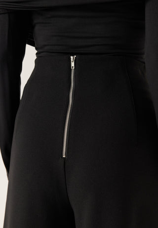 High Wide Cropped Trousers