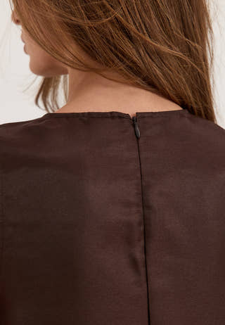 Yasellina Sl Mini Dress Brown