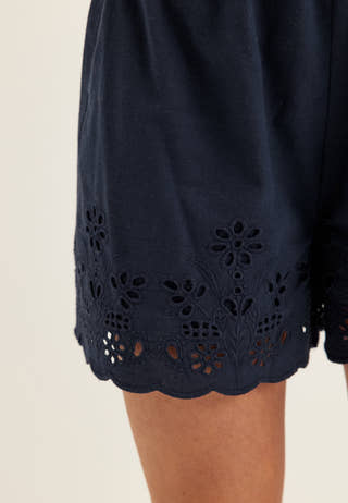 Embroidered Shorts