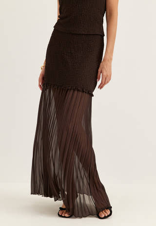 Strucure Combined Maxi Skirt