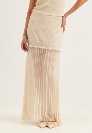Strucure Combined Maxi Skirt