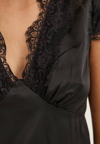 Satin Lace Blouse
