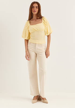 Volume Sleeve Top