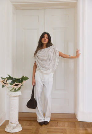 Cape Sleeveless Blouse