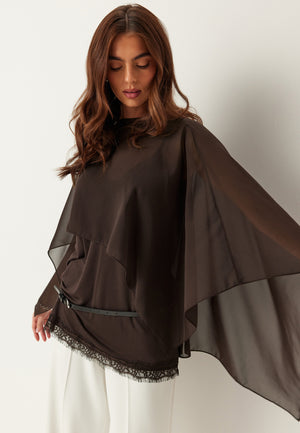 Sheer Chiffon Cape