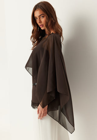 Sheer Chiffon Cape