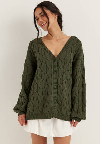 Cable Knit Cardigan
