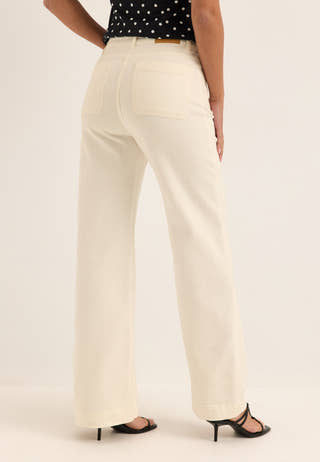 Front Pocket Jeans White