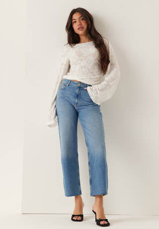 Linn High Straight Ankle Jeans