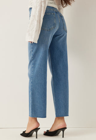 Linn High Straight Ankle Jeans