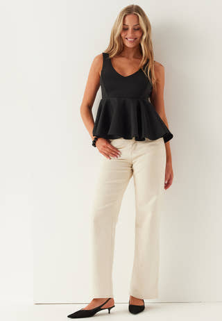 Scuba Peplum Top