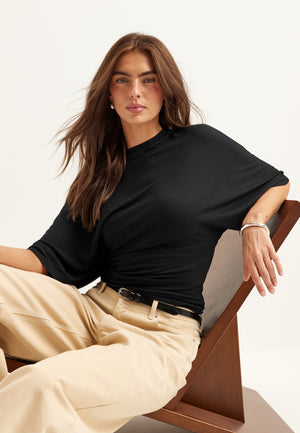Wide Sleeve Fitted Tee