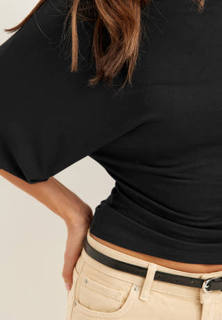 Wide Sleeve Fitted Tee