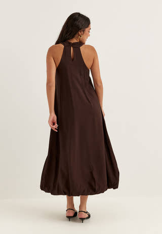 Halter Neck Balloon Dress
