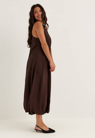 Halter Neck Balloon Dress