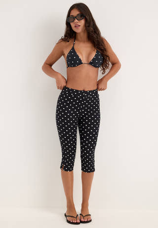 Triangle Bikini Top Dotted