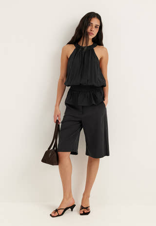 High Waist City Shorts