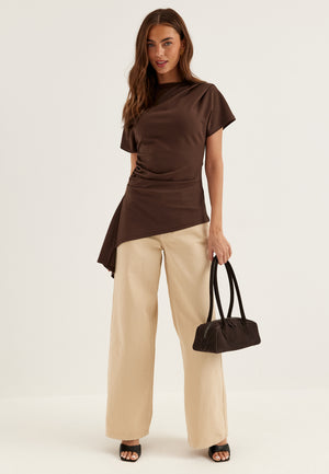 Assymetric Drapy Top