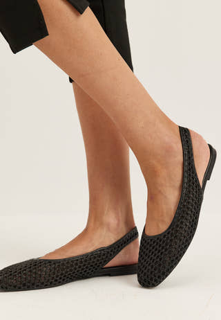 Onlakira-7 Woven Slingback Ballerina