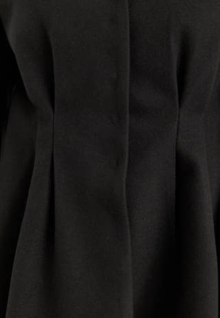 Shaped Short Coat Black