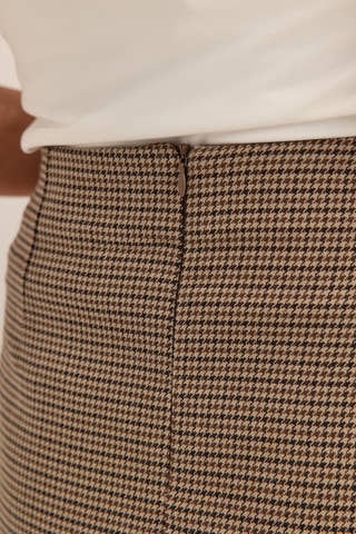 Tailored Check Mini Skirt Patterned