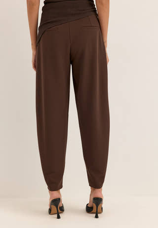 Soft Suit Barrel Pants Brown