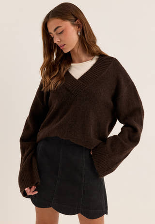 Corduroy Mini Skirt Black